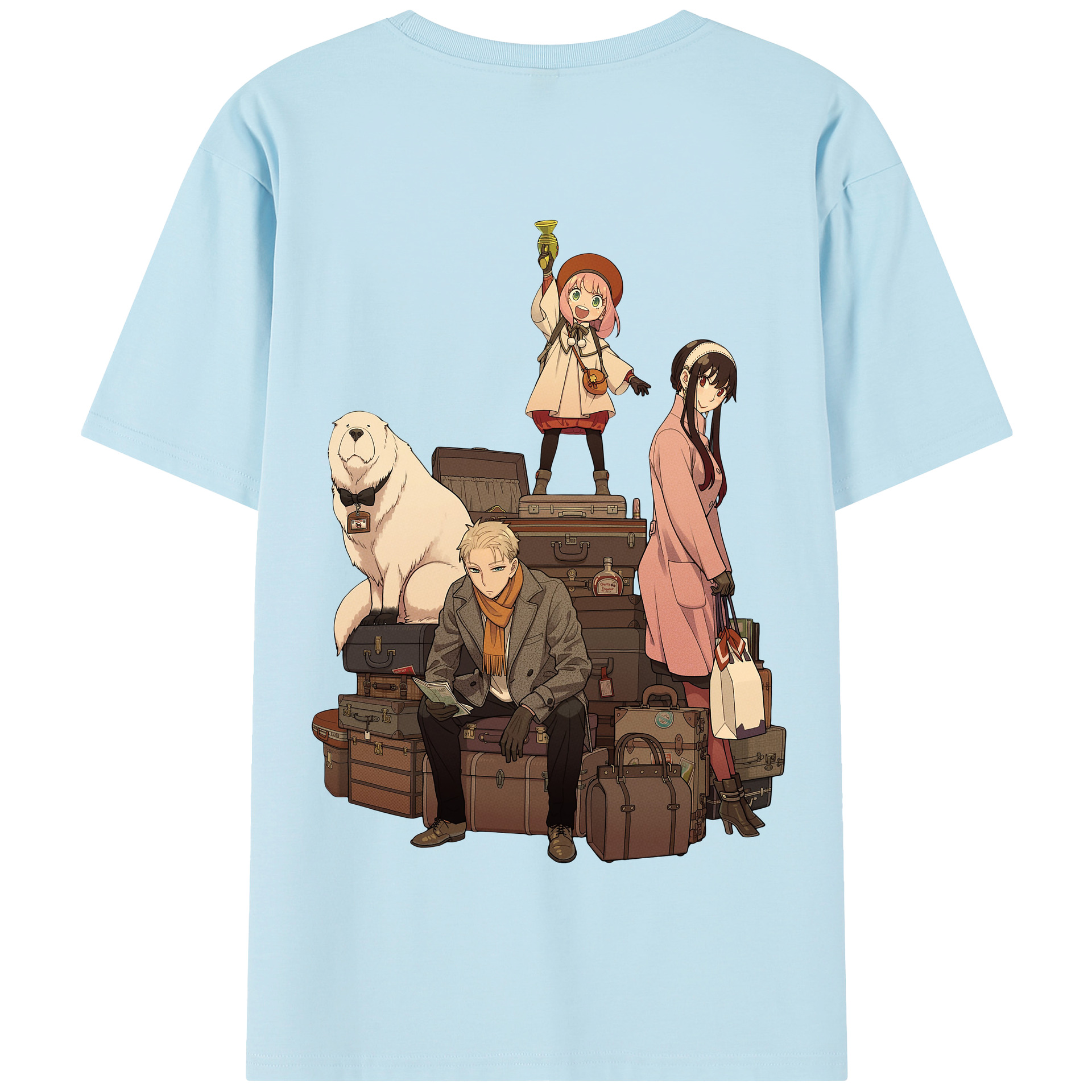 （画像用） SPY×FAMILY间谍家家酒 綿100％半袖Tシャツ（背面プリント）